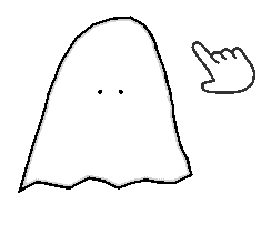 a demonstration of the stretch mechanic; with the hand cursor, the white sheet ghost is stretched from its basic form to a different shape.